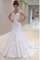 A-Line V Neck Lace Long Wedding Dresses Bridal Gowns 903066