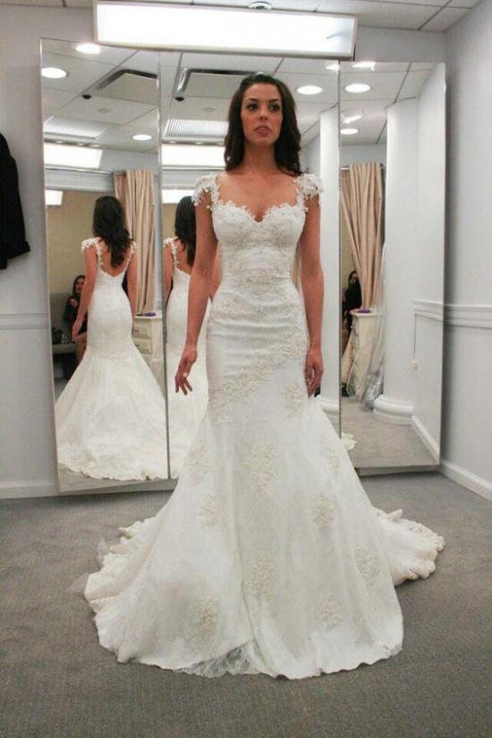 Elegant Mermaid Lace Wedding Dresses Bridal Gowns 903068 Elegant Mermaid Lace Wedding Dresses Bridal Gowns 903068