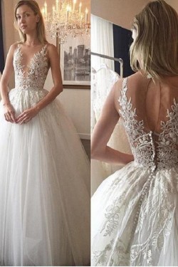 Lace and Tulle Ball Gowns Wedding Dresses Bridal Gowns 903069