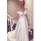 A-Line Off the Shoulder Long Wedding Dresses Bridal Gowns 903076