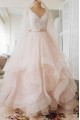 A-Line Lace and Tulle Long Wedding Dresses Bridal Gowns 903080