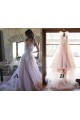 A-Line Lace V Neck Wedding Dresses Bridal Gowns 903081