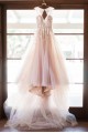 A-Line Lace V Neck Wedding Dresses Bridal Gowns 903081