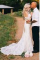 Long Mermaid Off the Shoulder Lace Wedding Dresses Bridal Gowns 903092