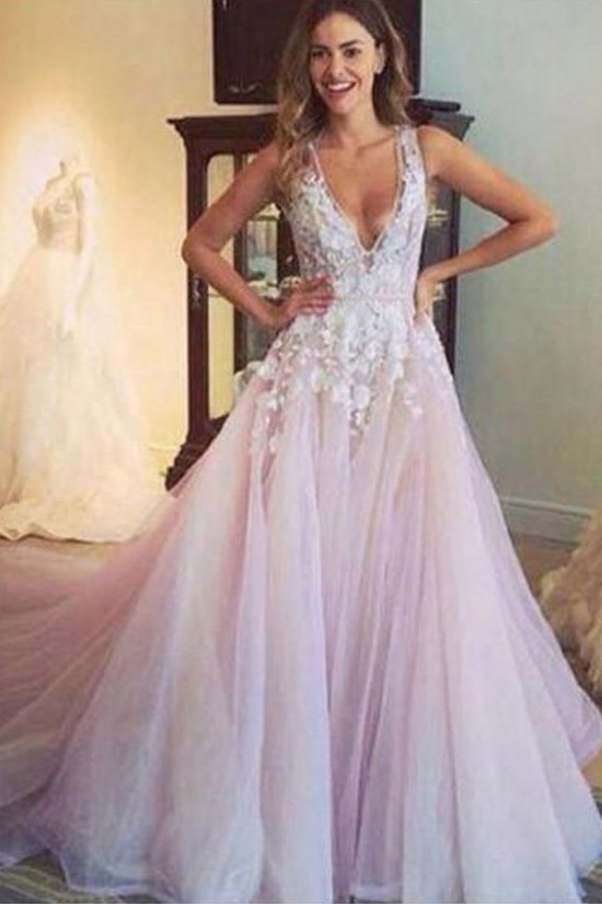 Elegant A-Line Lace Long Wedding Dresses Bridal Gowns 903095 Elegant A-Line Lace Long Wedding Dresses Bridal Gowns 903095
