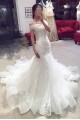 Elegant Mermaid Lace Off the Shoulder Wedding Dresses Bridal Gowns 903097