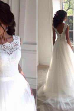 Elegant Lace and Tulle Wedding Dresses Bridal Gowns 903099