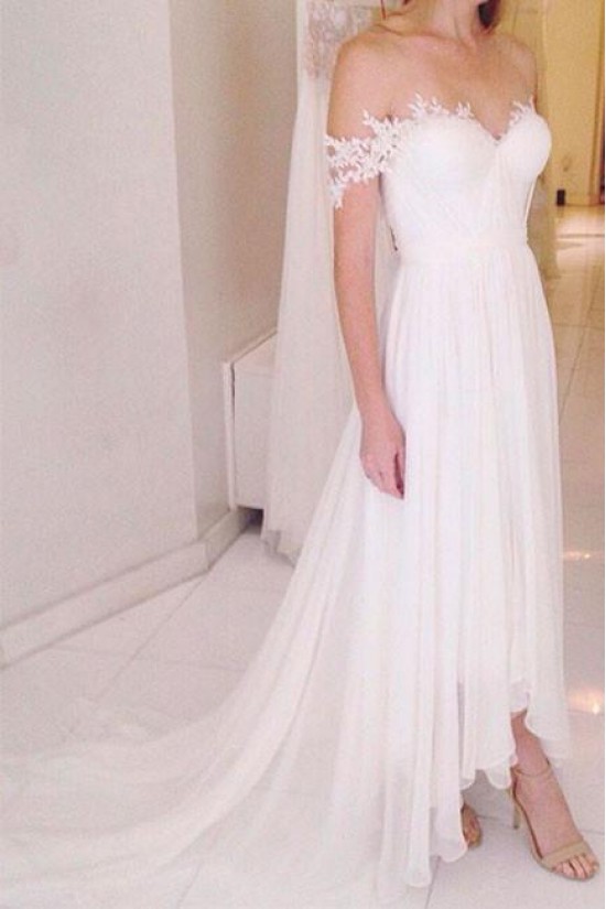 A-Line Chiffon and Lace Wedding Dresses Bridal Gowns 903100 A-Line Chiffon and Lace Wedding Dresses Bridal Gowns 903100