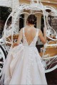 A-Line Lace and Tulle Wedding Dresses Bridal Gowns 903102