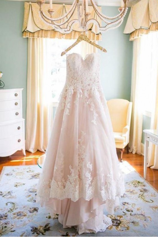 A-Line Sweetheart Lace Wedding Dresses Bridal Gowns 903104