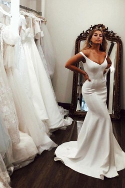 Long Mermaid Wedding Dresses Bridal Gowns 903105