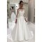 A-Line Lace Off the Shoulder Wedding Dresses Bridal Gowns with Long Sleeves 903114
