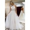 A-Line Halter Lace and Tulle Wedding Dresses Bridal Gowns 903123