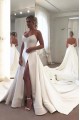 A-Line Long Satin Wedding Dresses Bridal Gowns 903128 A-Line Long Satin Wedding Dresses Bridal Gowns 903128
