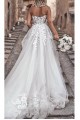 A-Line Sweetheart Lace Long Wedding Dresses Bridal Gowns 903134