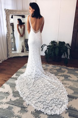 Elegant Lace Long Wedding Dresses Bridal Gowns 903139