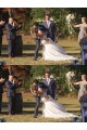 Mermaid Lace V Neck Wedding Dresses Bridal Gowns 903140