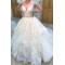 A-Line Lace V Neck Wedding Dresses Bridal Gowns 903142