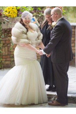 Long Mermaid Tulle Wedding Dresses Bridal Gowns 903143