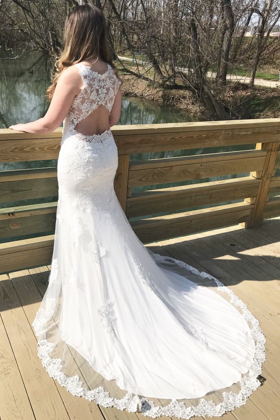 Mermaid Lace Long Wedding Dresses Bridal Gowns 903145