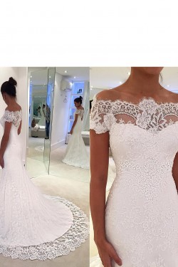 Mermaid Beaded Lace Long Wedding Dresses Bridal Gowns 903147