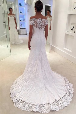 Mermaid Beaded Lace Long Wedding Dresses Bridal Gowns 903147