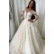 A-Line Long Sleeves Lace Wedding Dresses Bridal Gowns 903151