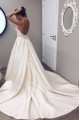 A-Line Strapless Long Satin Wedding Dresses Bridal Gowns 903152