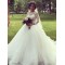A-Line Lace and Tulle Long Sleeves Wedding Dresses Bridal Gowns 903154