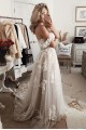 A-Line Lace and Tulle Wedding Dresses Bridal Gowns 903163