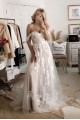 A-Line Lace and Tulle Wedding Dresses Bridal Gowns 903163