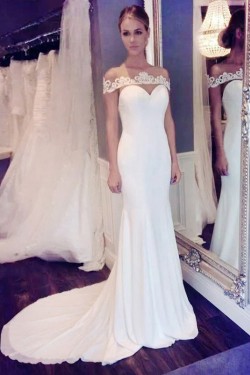 Long Mermaid Lace Wedding Dresses Bridal Gowns 903164