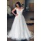 A-Line Lace and Tulle Off the Shoulder Wedding Dresses Bridal Gowns 903168