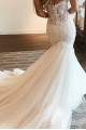 Long Mermaid Sweetheart Lace and Tulle Beaded Wedding Dresses Bridal Gowns 903172