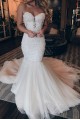 Long Mermaid Sweetheart Lace and Tulle Beaded Wedding Dresses Bridal Gowns 903172