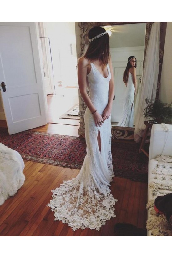 Sheath Lace Long Wedding Dresses Bridal Gowns 903173 Sheath Lace Long Wedding Dresses Bridal Gowns 903173