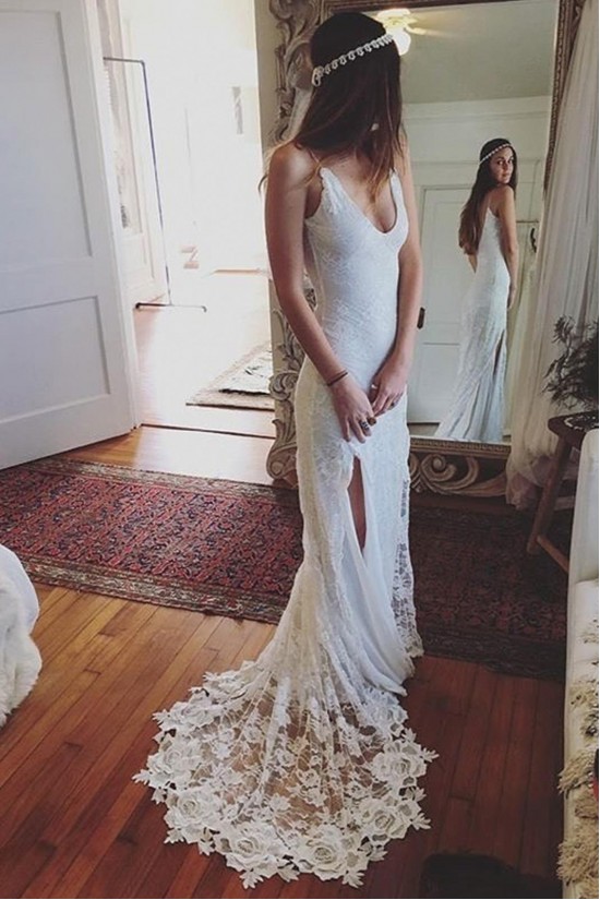 Sheath Lace Long Wedding Dresses Bridal Gowns 903173 Sheath Lace Long Wedding Dresses Bridal Gowns 903173