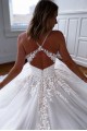A-Line Lace and Tulle Wedding Dresses Bridal Gowns 903191