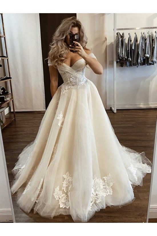 A-Line Lace and Tulle Wedding Dresses Bridal Gowns 903199 A-Line Lace and Tulle Wedding Dresses Bridal Gowns 903199