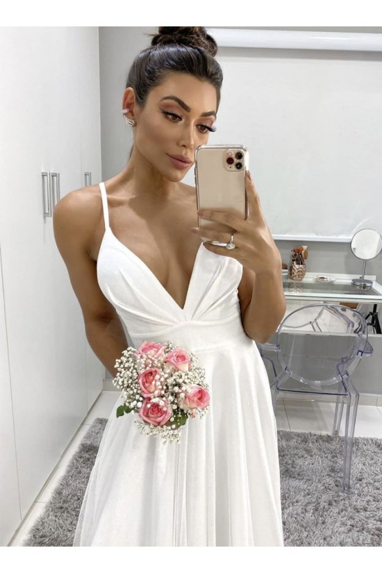 A-Line V Neck Long Wedding Dresses Bridal Gowns 903203 A-Line V Neck Long Wedding Dresses Bridal Gowns 903203