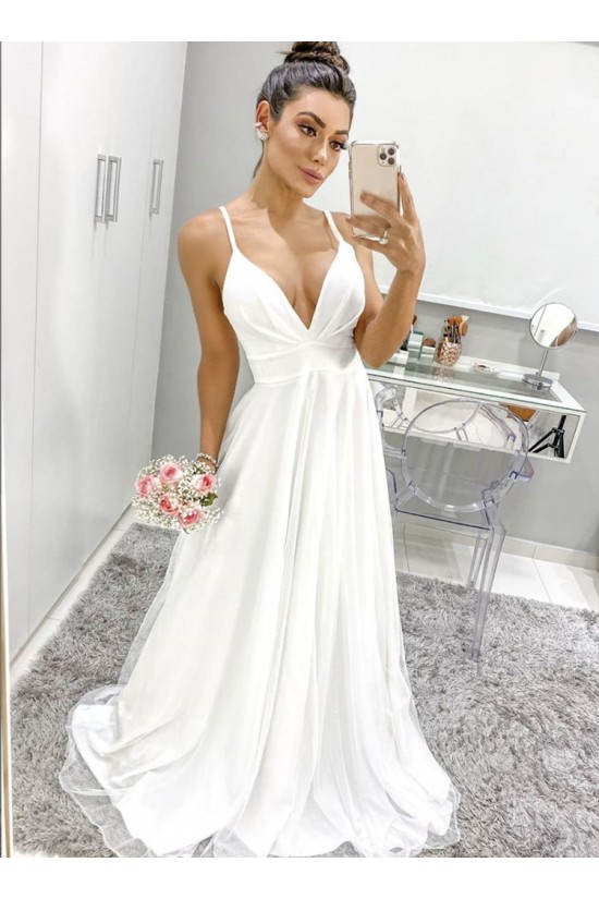 A-Line V Neck Long Wedding Dresses Bridal Gowns 903203 A-Line V Neck Long Wedding Dresses Bridal Gowns 903203