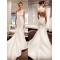 Long Mermaid Lace V Neck Wedding Dresses Bridal Gowns 903208