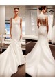 Long Mermaid Lace V Neck Wedding Dresses Bridal Gowns 903208