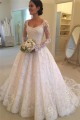A-Line Long Sleeves Lace Wedding Dresses Bridal Gowns 903218