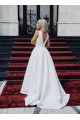 A-Line V Neck Long Wedding Dresses Bridal Gowns 903223