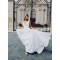 A-Line V Neck Long Wedding Dresses Bridal Gowns 903223