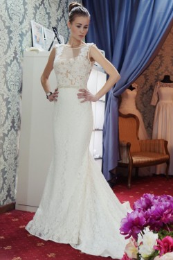 Elegant Mermaid Beaded Lace Wedding Dresses Bridal Gowns 903227