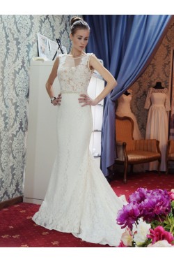 Elegant Mermaid Beaded Lace Wedding Dresses Bridal Gowns 903227