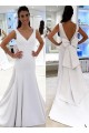Mermaid V Neck Long Wedding Dresses Bridal Gowns 903232