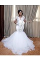 Mermaid Lace and Tulle Long Sleeves Wedding Dresses Bridal Gowns 903246